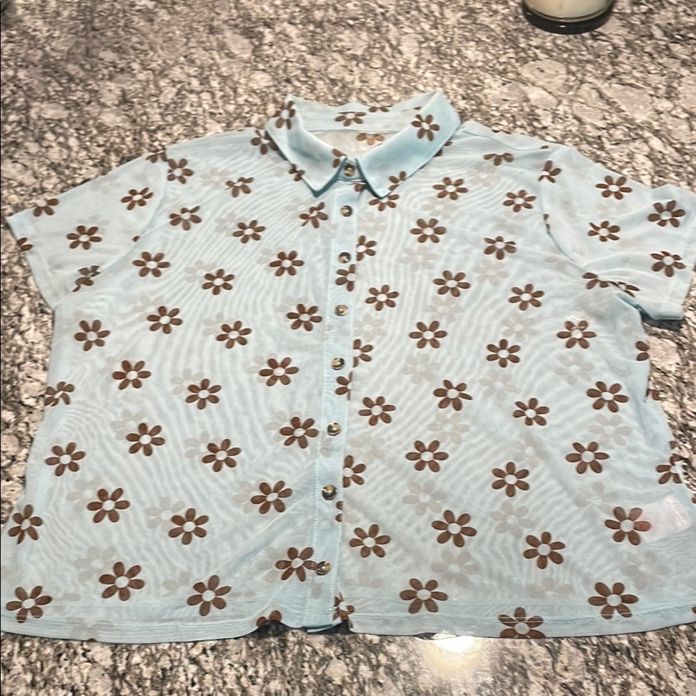 Floral Button-Up Shirt